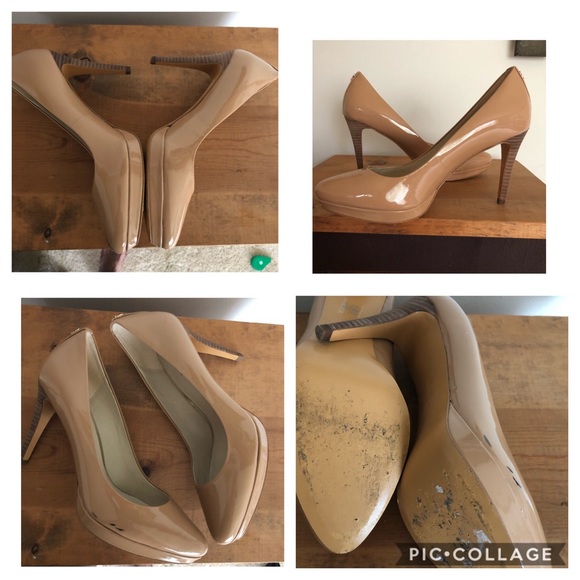 🔴SOLD🔴 EUC! COACH GIOVANNA LIGHT CAMEL PATENT PUMP! - Picture 4 of 5